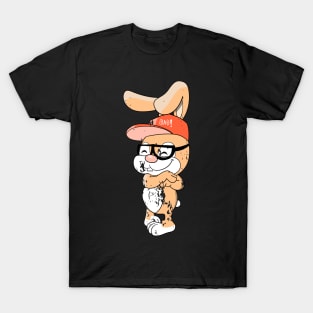 Retro Vintage Grunge Easter Bunny T-Shirt